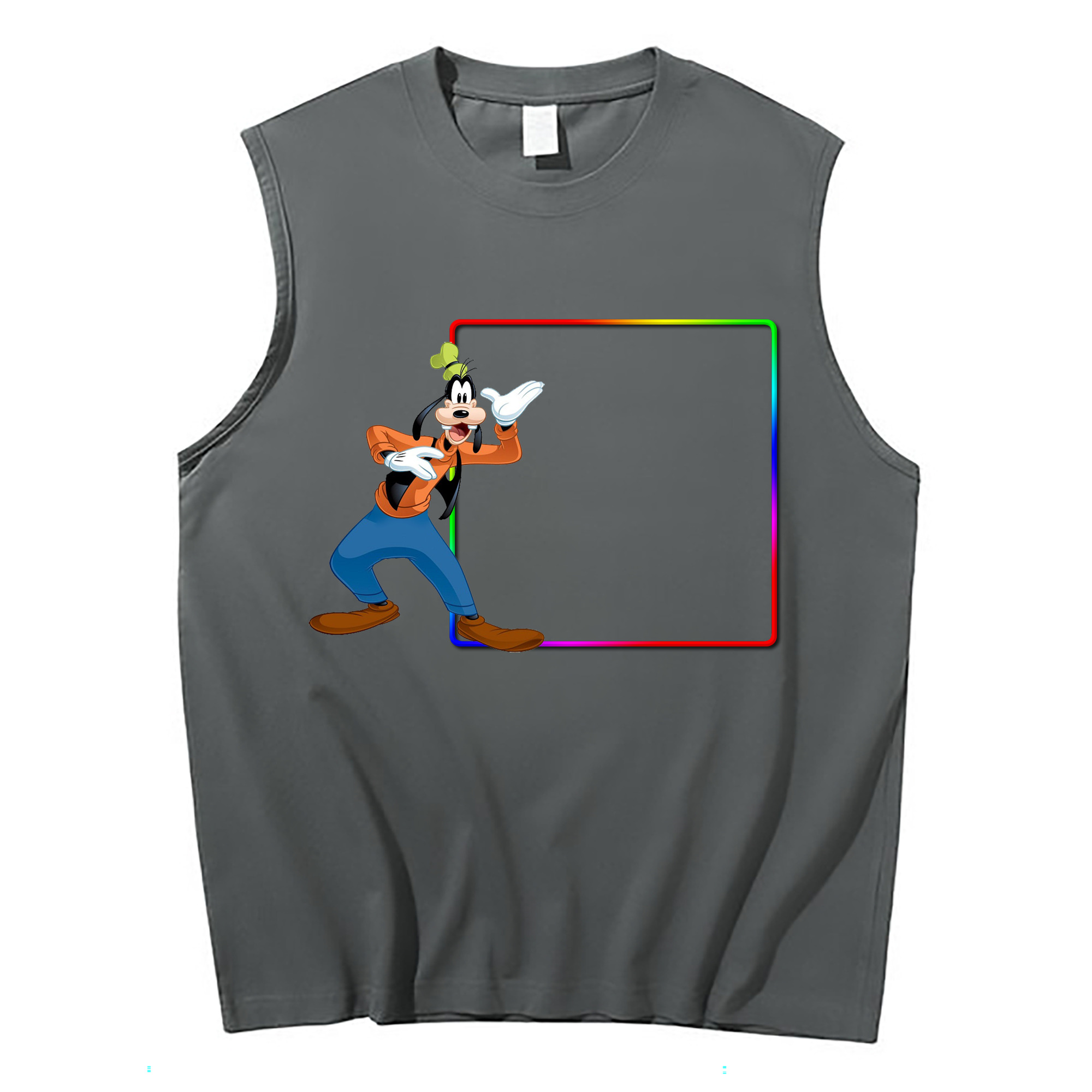 ミッキーマウス Mickey Mouse コットン100％タンクトップ（フロントプリント）